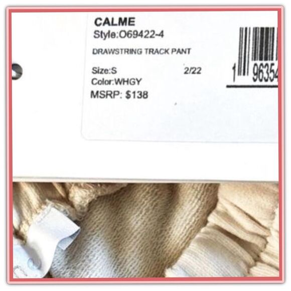 NWT Johnny Was Calme Drawstring Track Pant Joggers - Picture 5 of 11